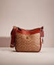 COACH®,RESTORED CHAISE CROSSBODY IN SIGNATURE CANVAS,Signature Coated Canvas,Large,Brass/Tan/Rust,Front View