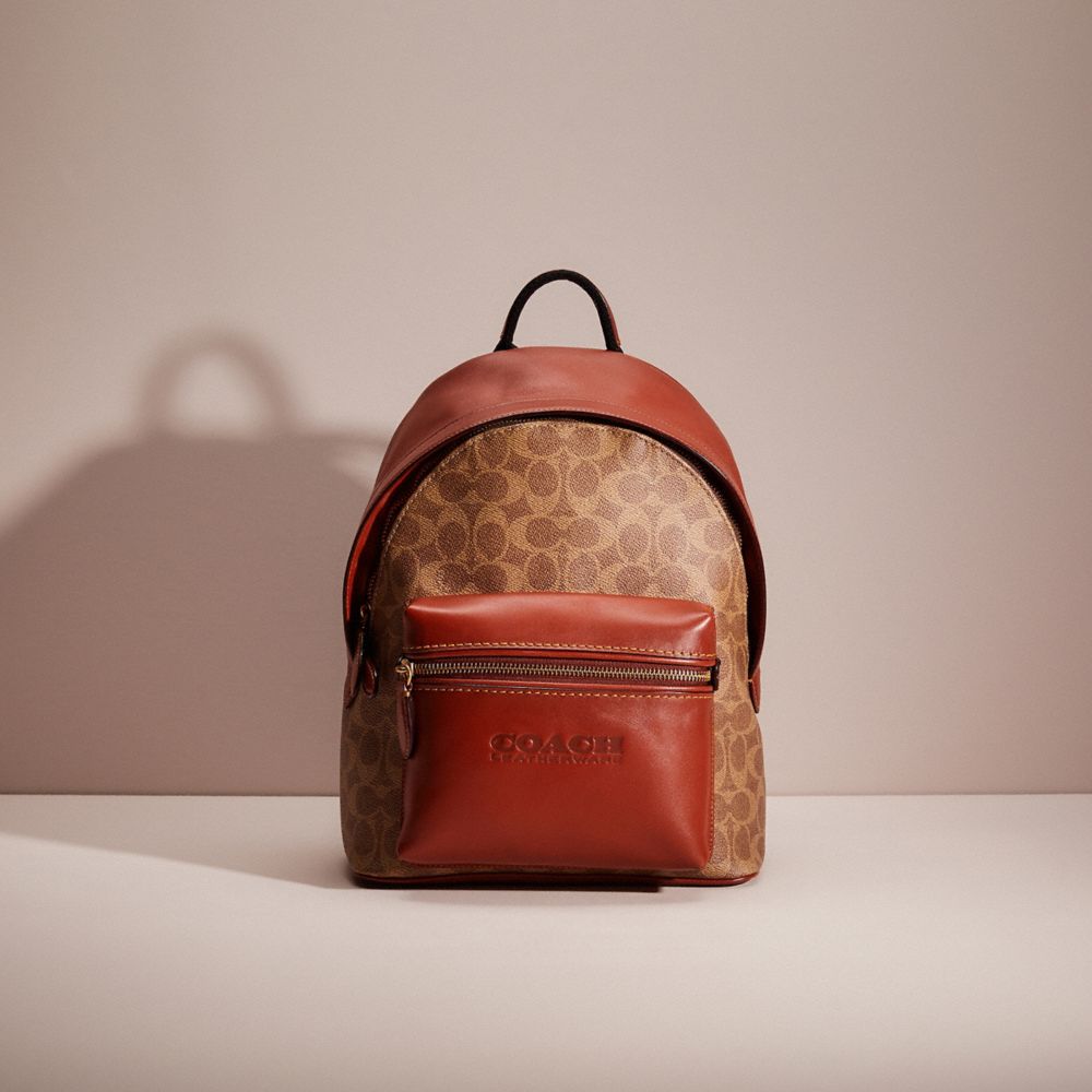 COACH® | Restored Charter Backpack 24 In Signature Canvas