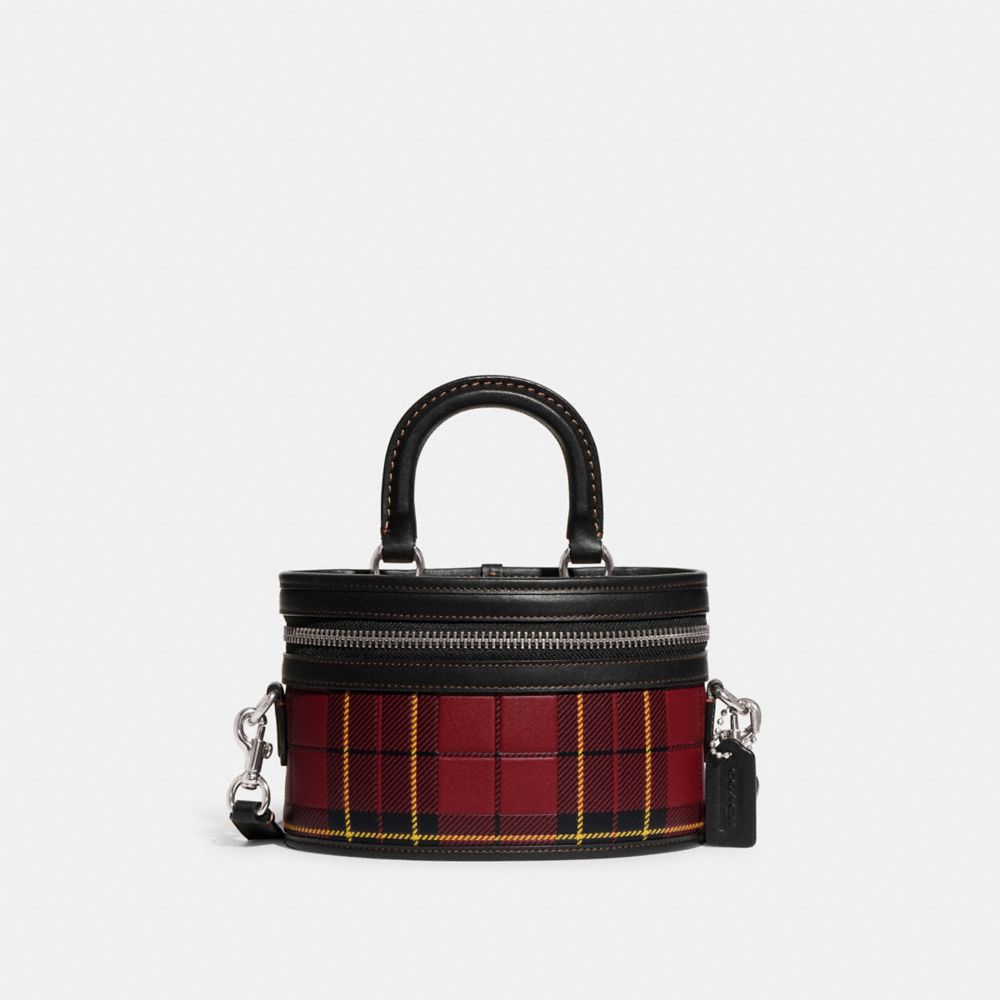 Plaid store coach bag