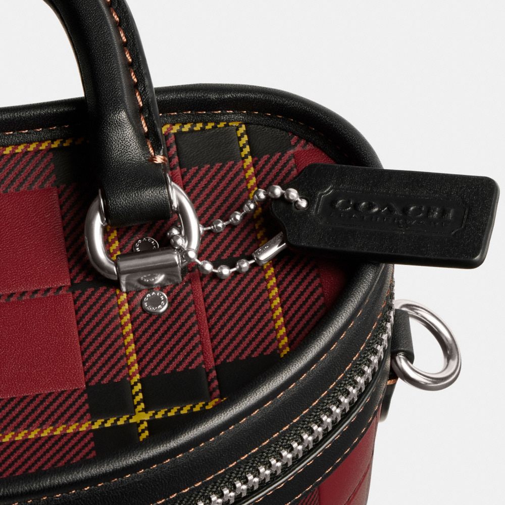 Plaid cheap coach bag