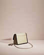 COACH®,UPCRAFTED BOWERY CROSSBODY,Silver/Pale Green,Angle View