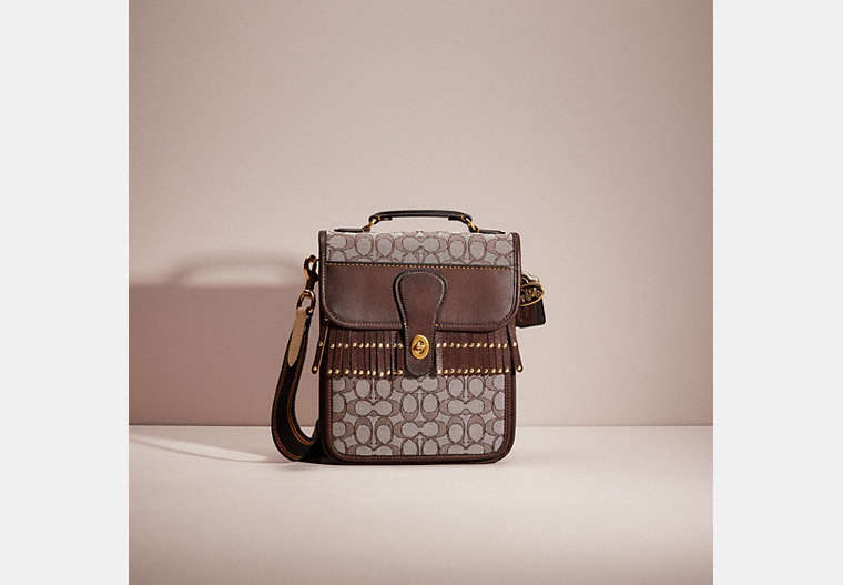 Upcrafted Turnlock Tab Crossbody In Signature Jacquard