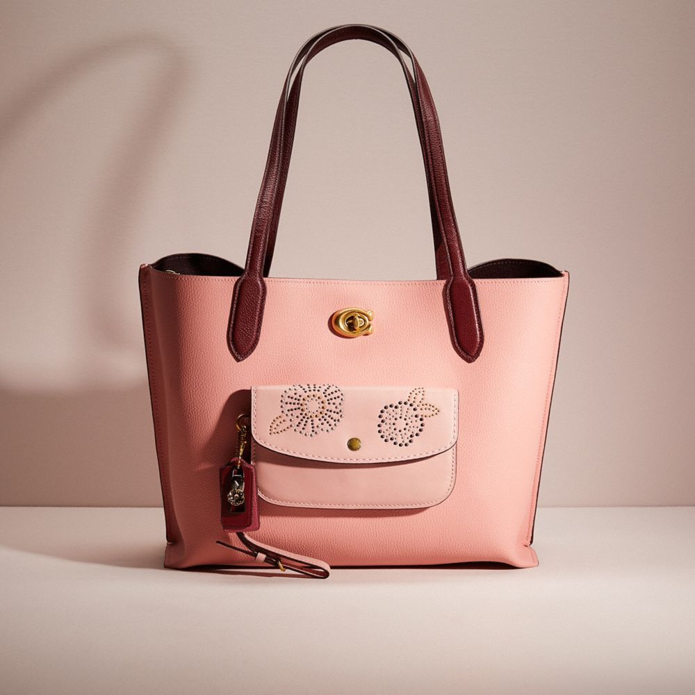 COACH Willow retailer Tote In Colorblock With Signature Canvas Interior