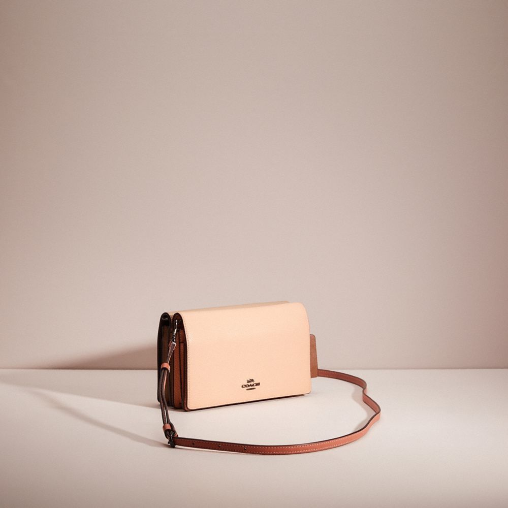 Upcrafted Hayden Foldover Crossbody Clutch With Tea Rose Knot | COACH®