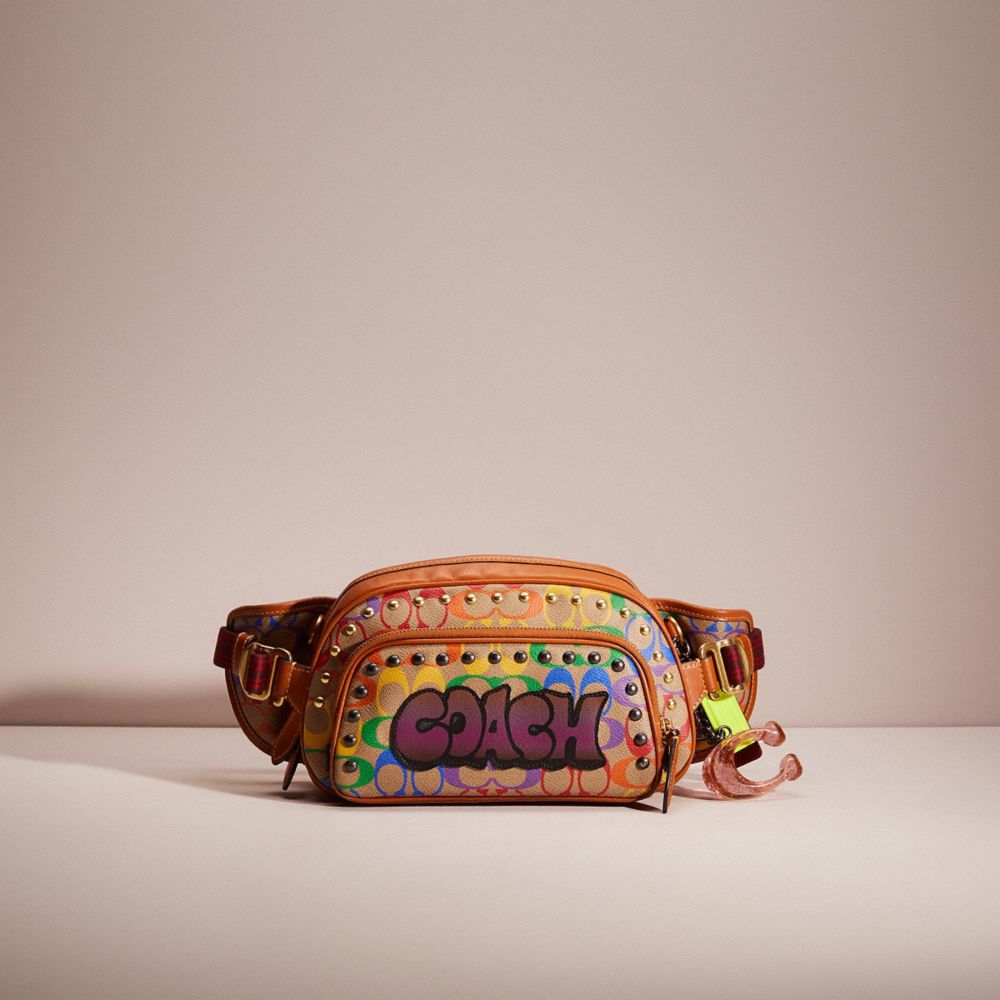 Coach rainbow belt bag sale