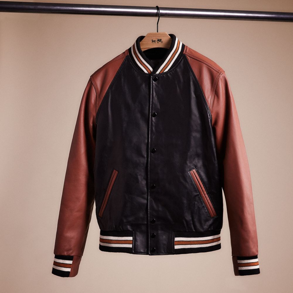 Coach varsity jacket discount mens