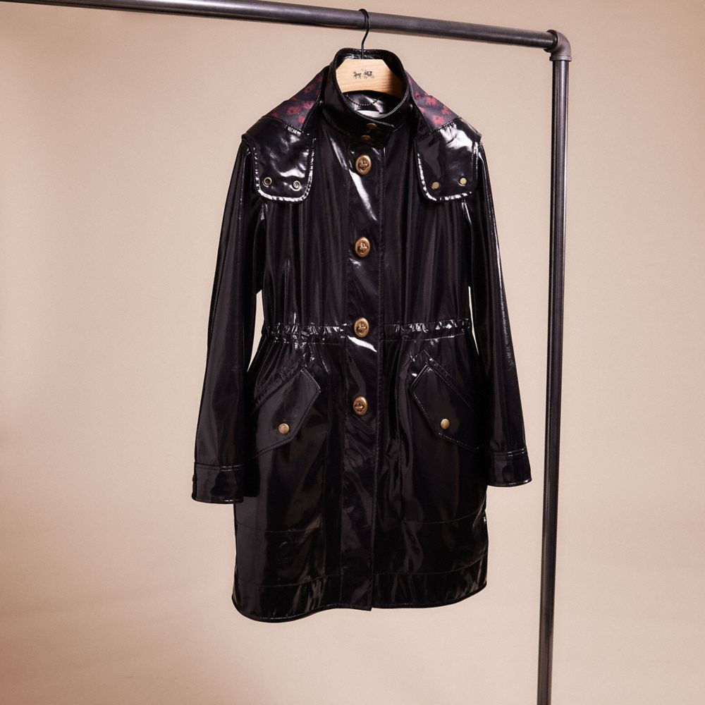 Coach raincoat shop with hood