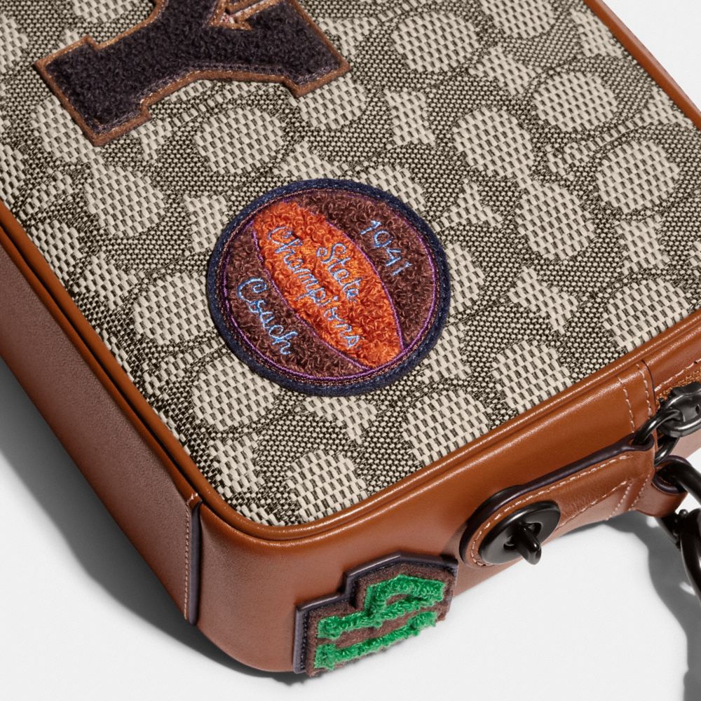 COACH® | Flight Bag 19 In Signature Textile Jacquard With Varsity