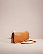 COACH®,VINTAGE DINKY BAG,Glovetanned Leather,Mini,Brass/Tan,Angle View