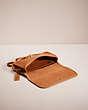 COACH®,VINTAGE DINKY BAG,Glovetanned Leather,Mini,Brass/Tan,Inside View,Top View