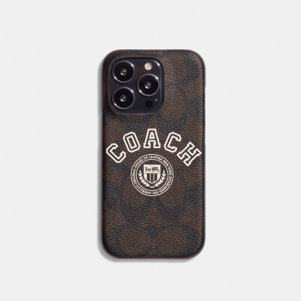 COACH コーチ iPhone 14 PRO 用 携帯ケース Varsity CG509 小物