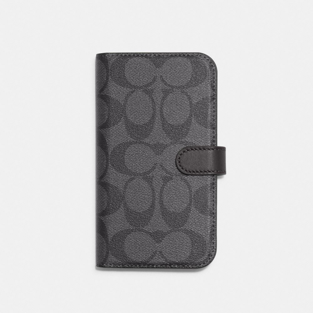 Coach iPhone 14 Pro Case in Signature Canvas in Beige - Size One