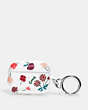 COACH®,AIRPODS PRO CASE WITH MYSTICAL FLORAL PRINT,pvc,Clear/Pink,Front View