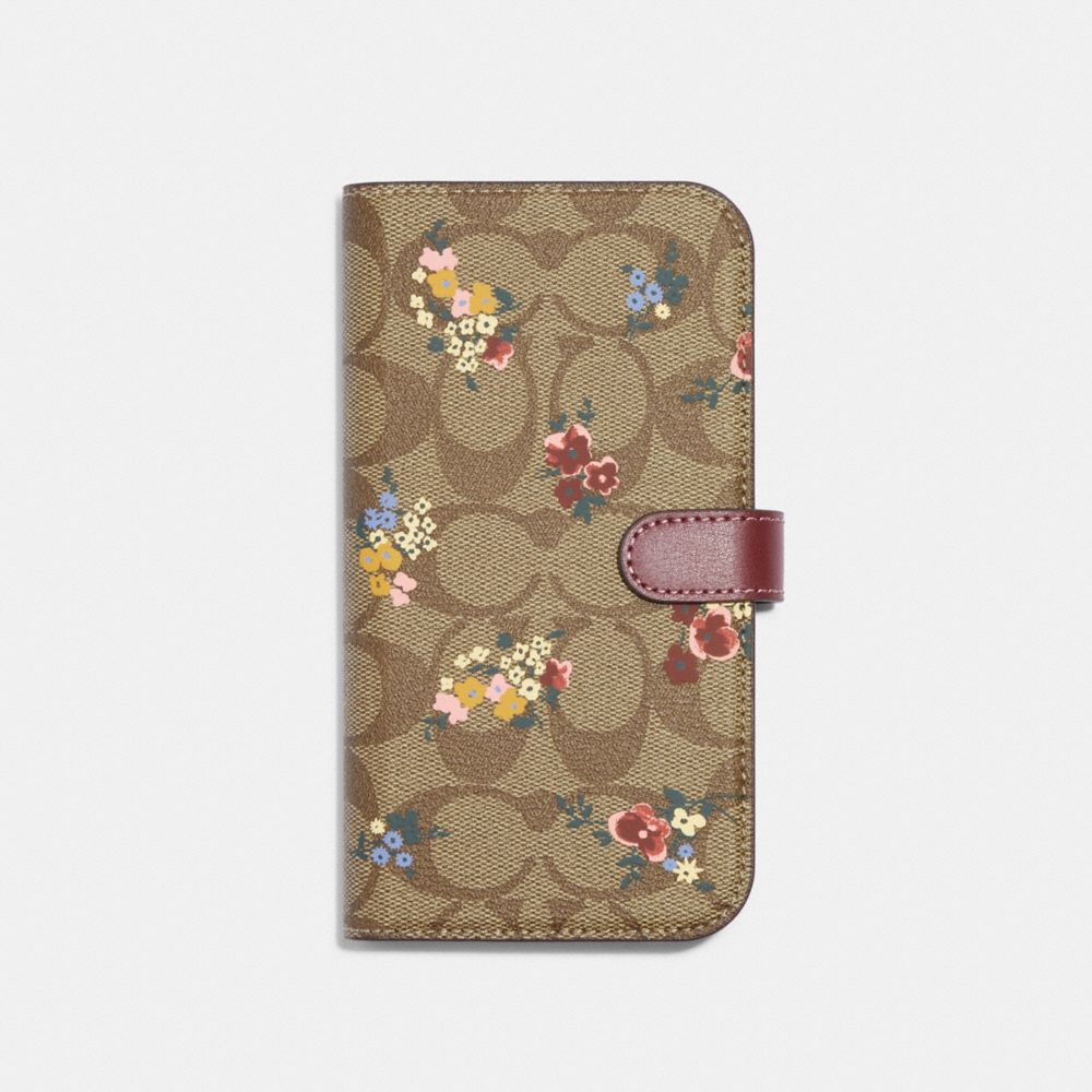 Coach iPhone 14 Pro Case in Signature Canvas in Beige - Size One