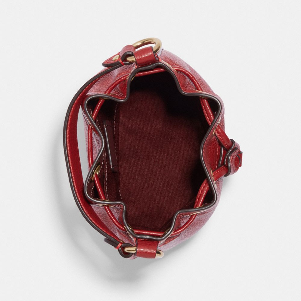 COACH®,Dempsey Drawstring Bucket Bag 15,,Inside View,Top View