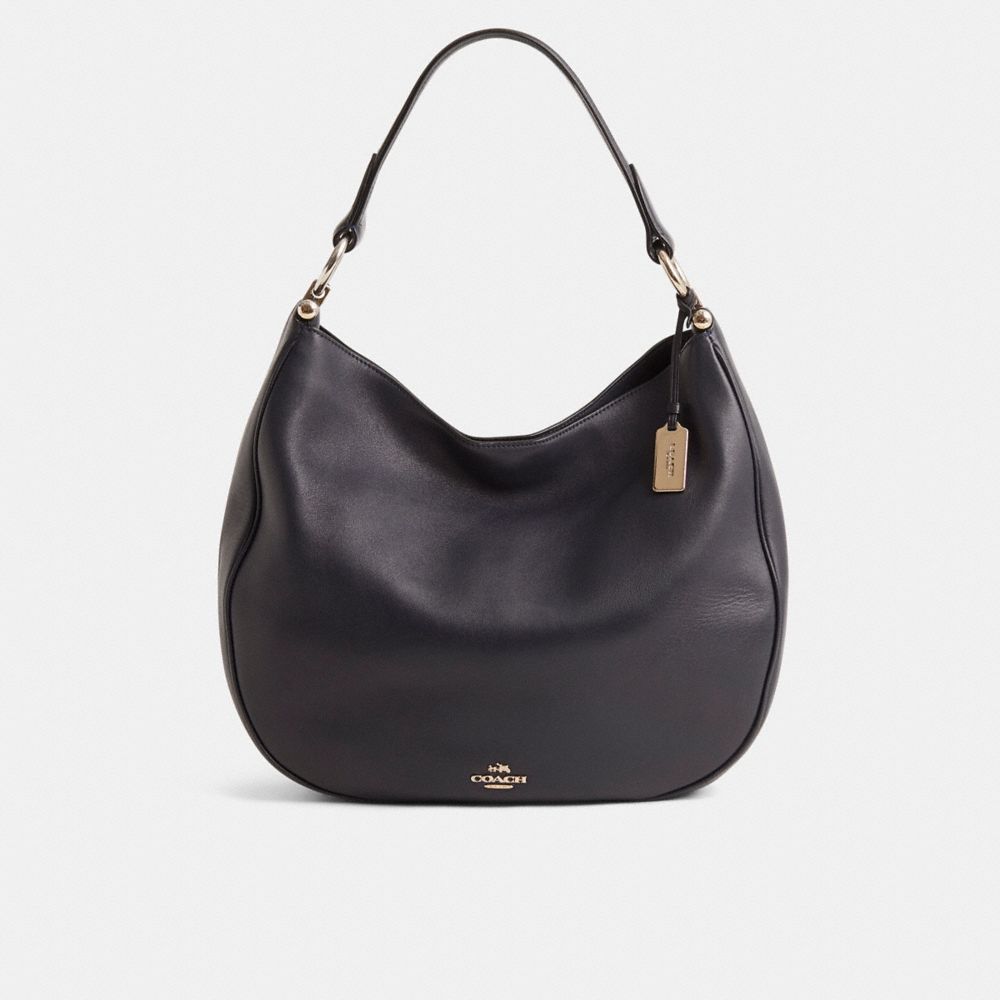 COACH®,Restored Mae Hobo,Hobo,Metal Material,Metal,Logo,Pen Holder,Gunmetal,Casual,,Front View