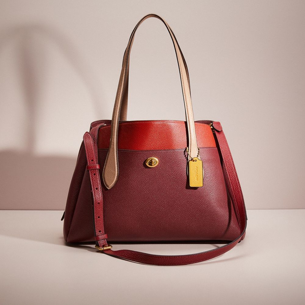 Coach lora 2024 carryall colorblock