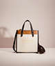 COACH®,RESTORED FIELD TOTE 22,Polished Pebble Leather,Medium,Brass/Chalk Multi,Front View