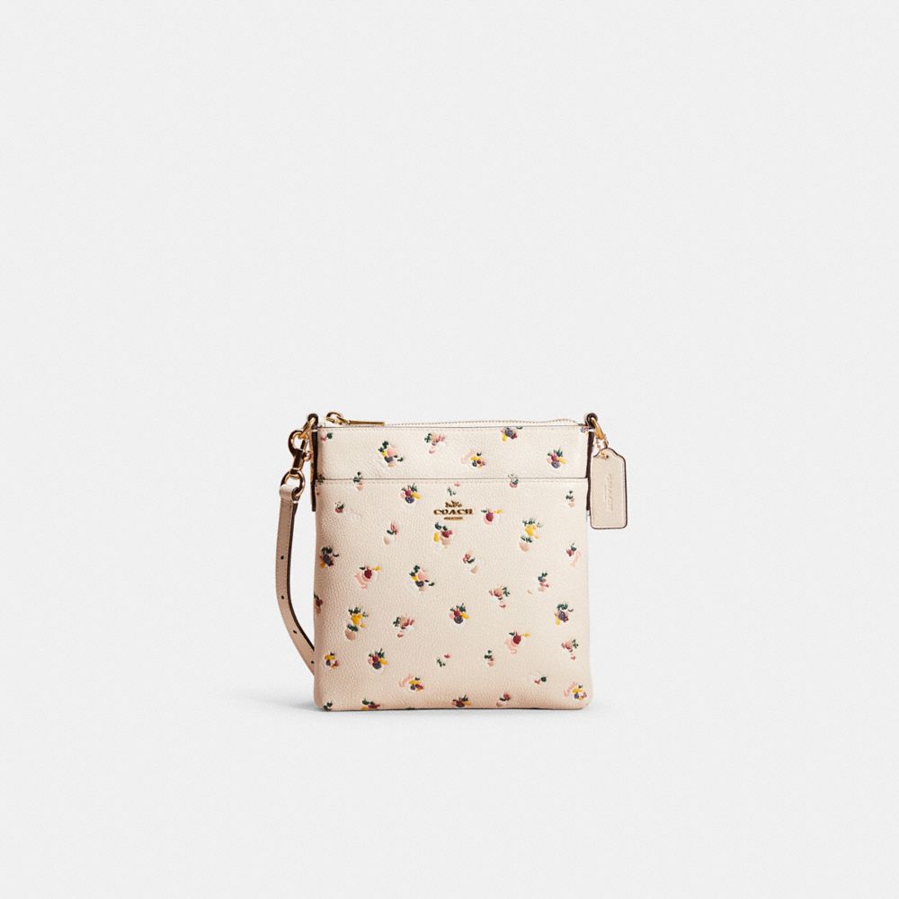 Kitt Messenger Crossbody With Floral Print