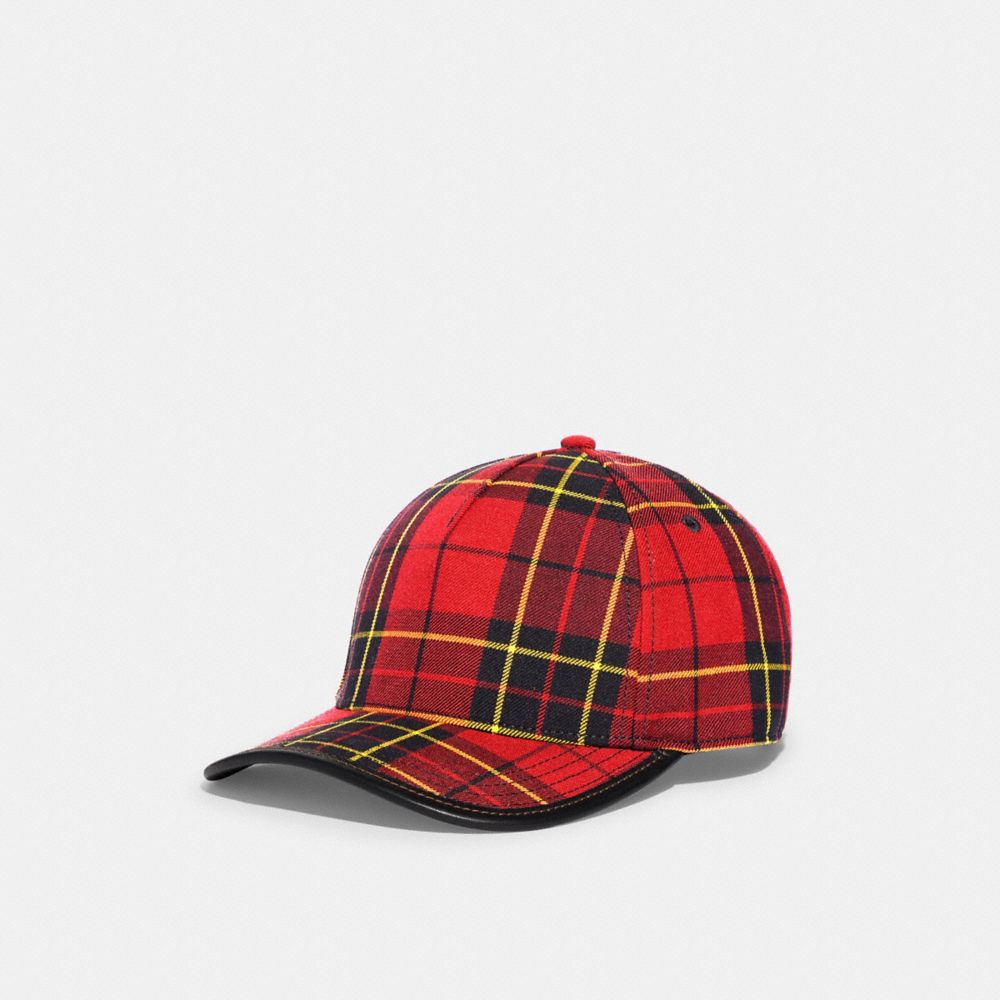 Casquette de baseball avec imprimé tissu écossais tartan