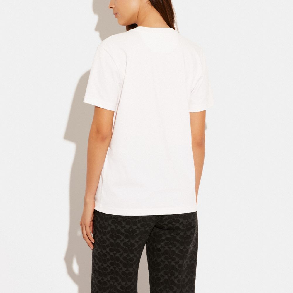 T-shirt en coton biologique signature avec cœurs