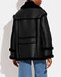 COACH®,STATEMENT SHEARLING JACKET,Shearling,Black,Scale View