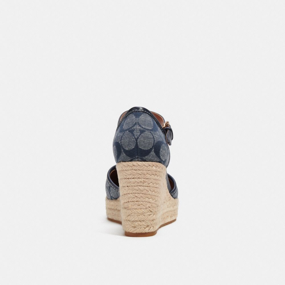 COACH®,Raine Espadrille In Signature Denim,,Alternate View