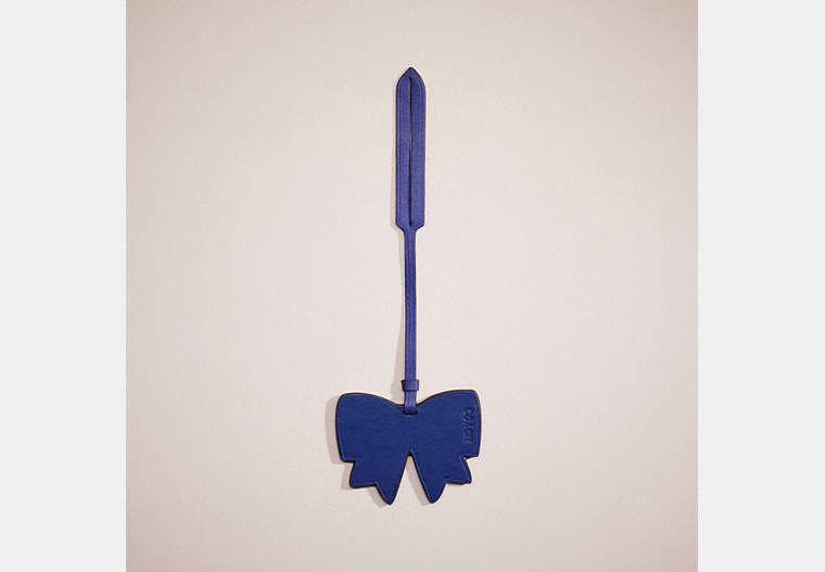 COACH®,BUY NOW REMADE BOW BAG CHARM,Mini,Royal Blue,Front View