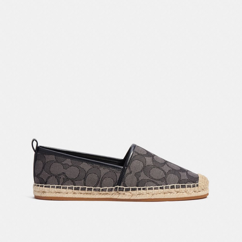 COACH®,Codi Espadrille In Signature Jacquard,,Angle View