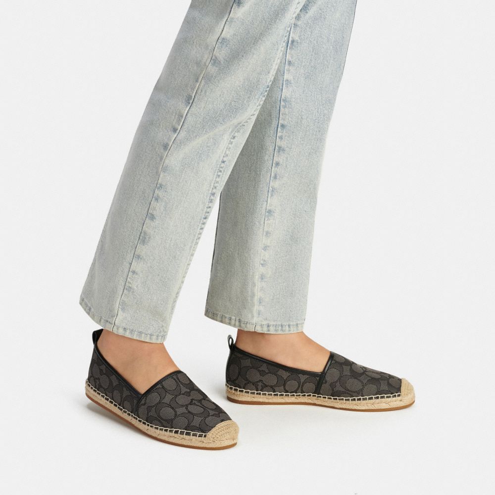 COACH®,Codi Espadrille In Signature Jacquard,,Detail View