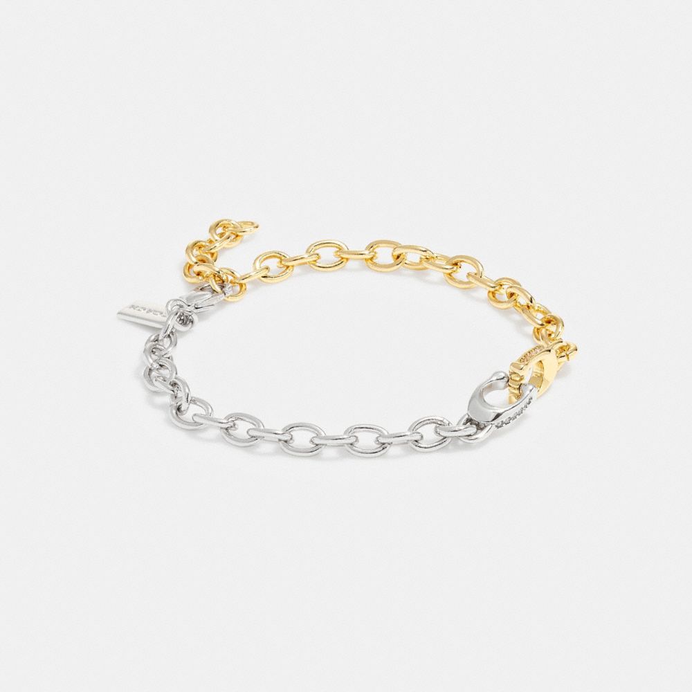 Interlocking Signature Chain Bracelet