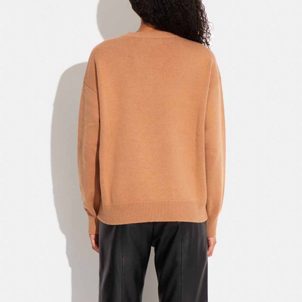 COACH®,Horse And Carriage Crewneck Sweater,,Scale View