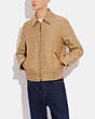 COACH®,HERITAGE REVERSIBLE JACKET,Cotton/Polyester,Tan Signature/Beige,Scale View