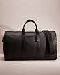 COACH®,RESTORED GOTHAM DUFFLE,Pebble Leather,X-Large,Black Copper/Black,Front View