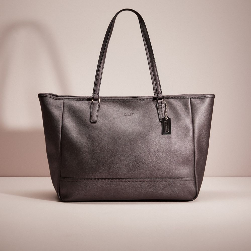 Coach sale gunmetal tote