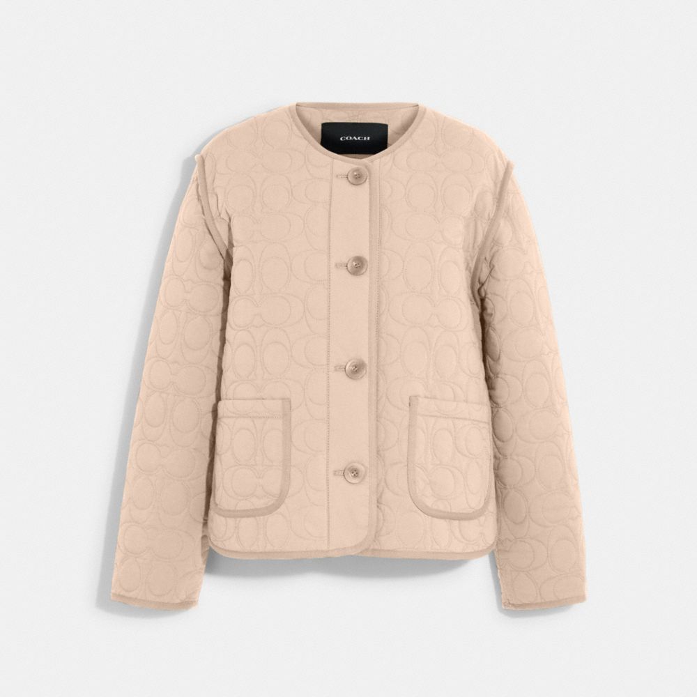 Coach shop quilted jacket