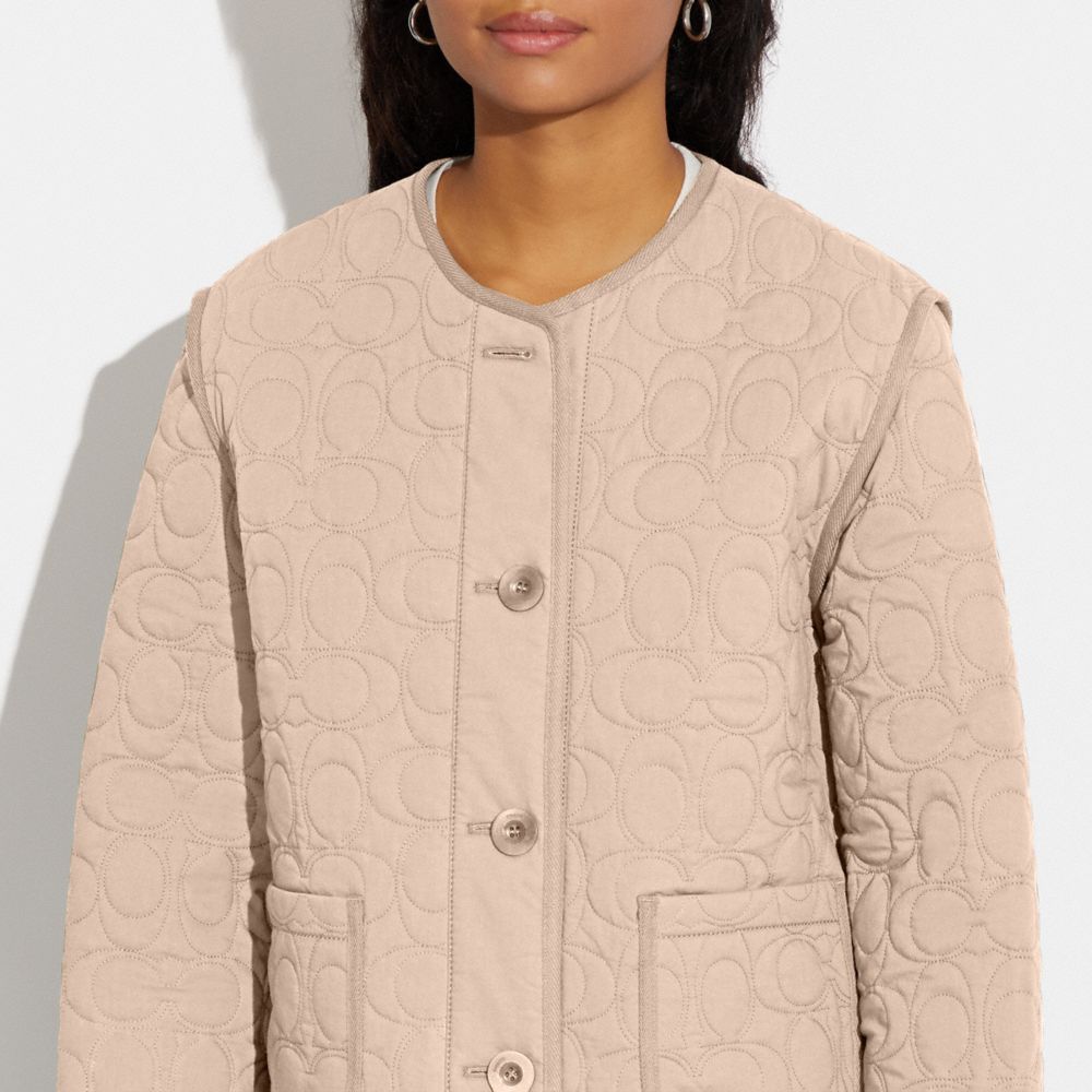 COACH® | Signature Quilted Cotton Jacket