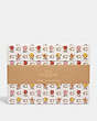 COACH®,BOXED NOTECARDS WITH BADLANDS FLORAL PRINT,Leather,Chalk Multi,Front View
