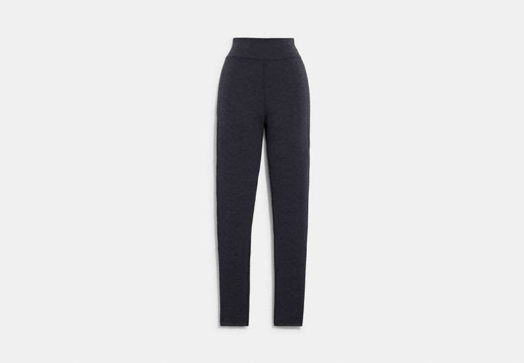COACH®,SIGNATURE LEGGINGS,Polyamide,Charcoal Signature,Front View image number 0