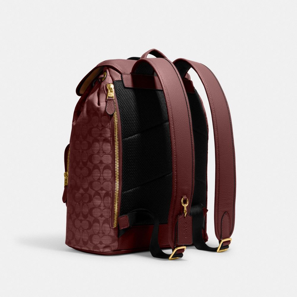 COACH®,Sullivan Backpack In Signature Chambray,,Angle View