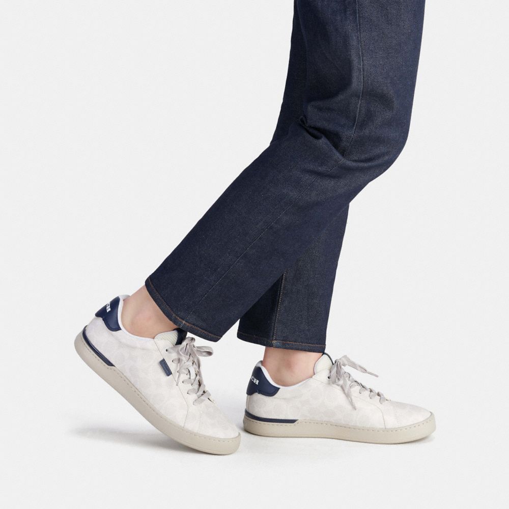 COACH®  Lowline Low Top Sneaker In Signature Canvas