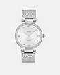COACH®,CARY WATCH, 34MM,Stainless Steel,Stainless Steel,Front View