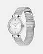 COACH®,CARY WATCH, 34MM,Stainless Steel,Stainless Steel,Angle View