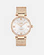 COACH®,CARY WATCH, 34MM,Rose Gold,Front View