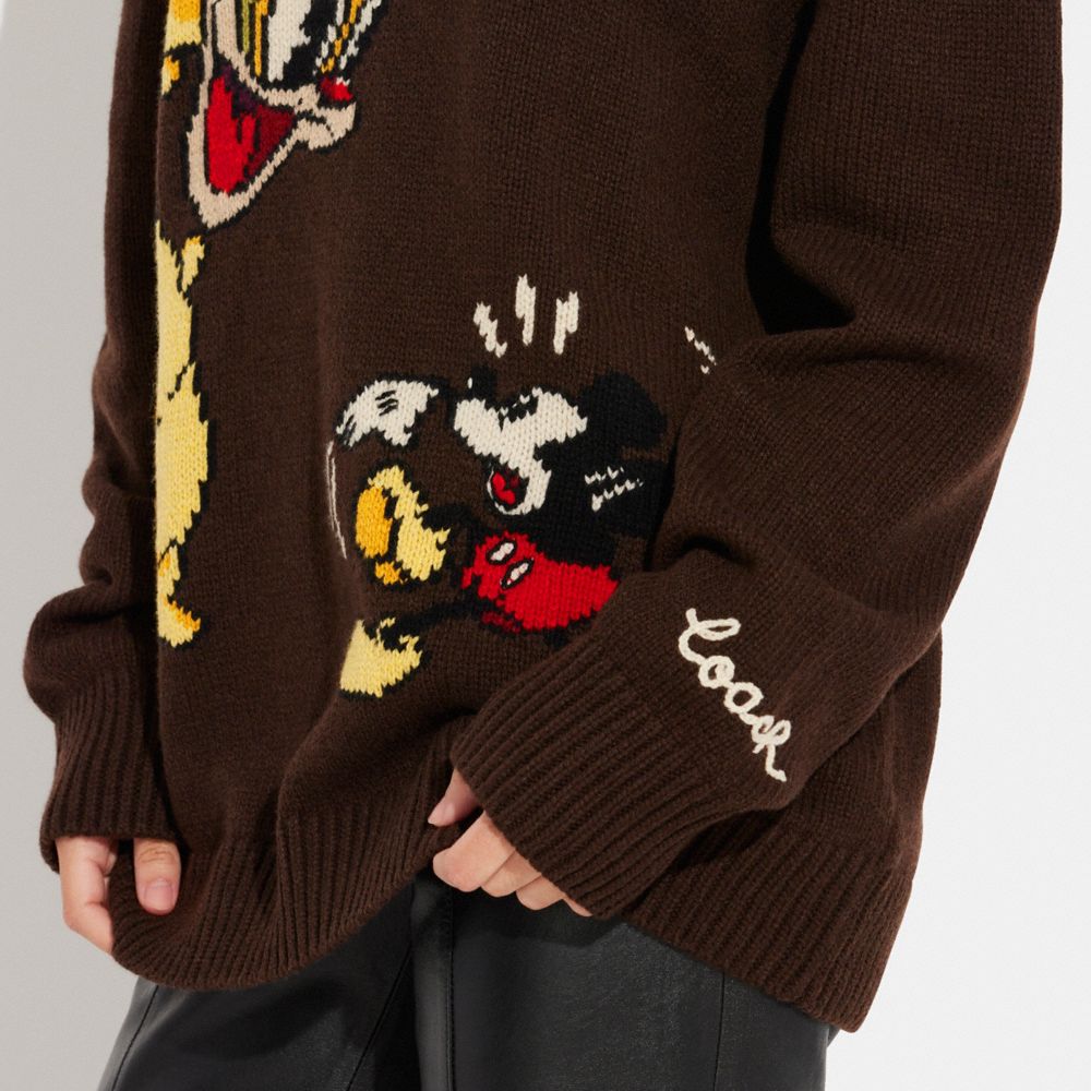 Coach mickey discount sweater