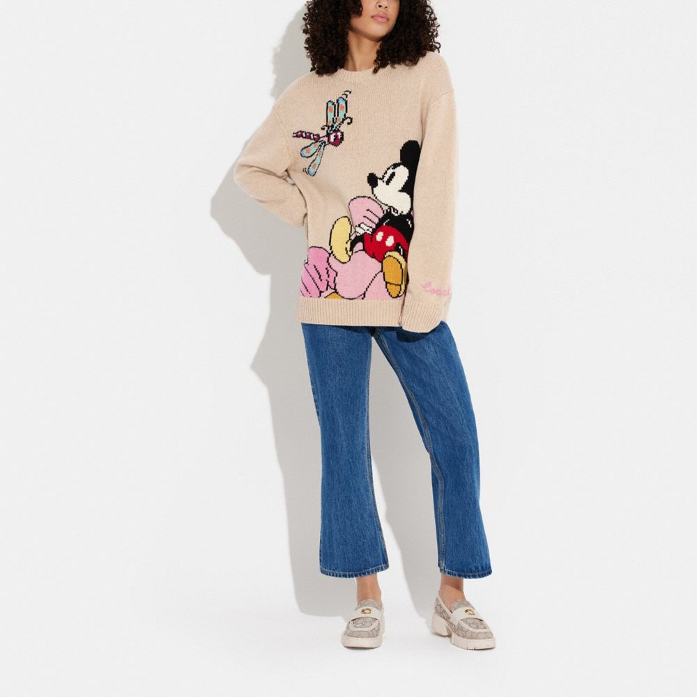 Gucci X Disney Mickey And Minnie Jacquard Jumper, Size X-Small 