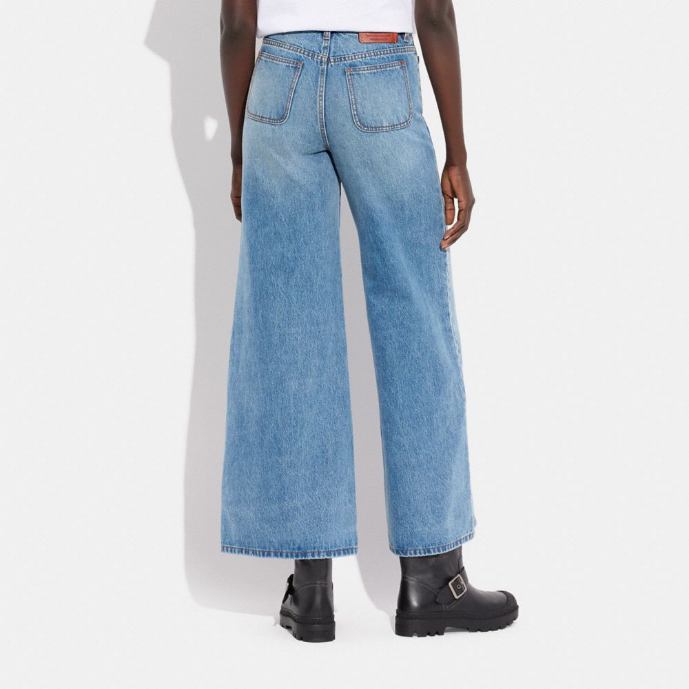 COACH®,ワイド レッグ ジーンズ,ボトムス,