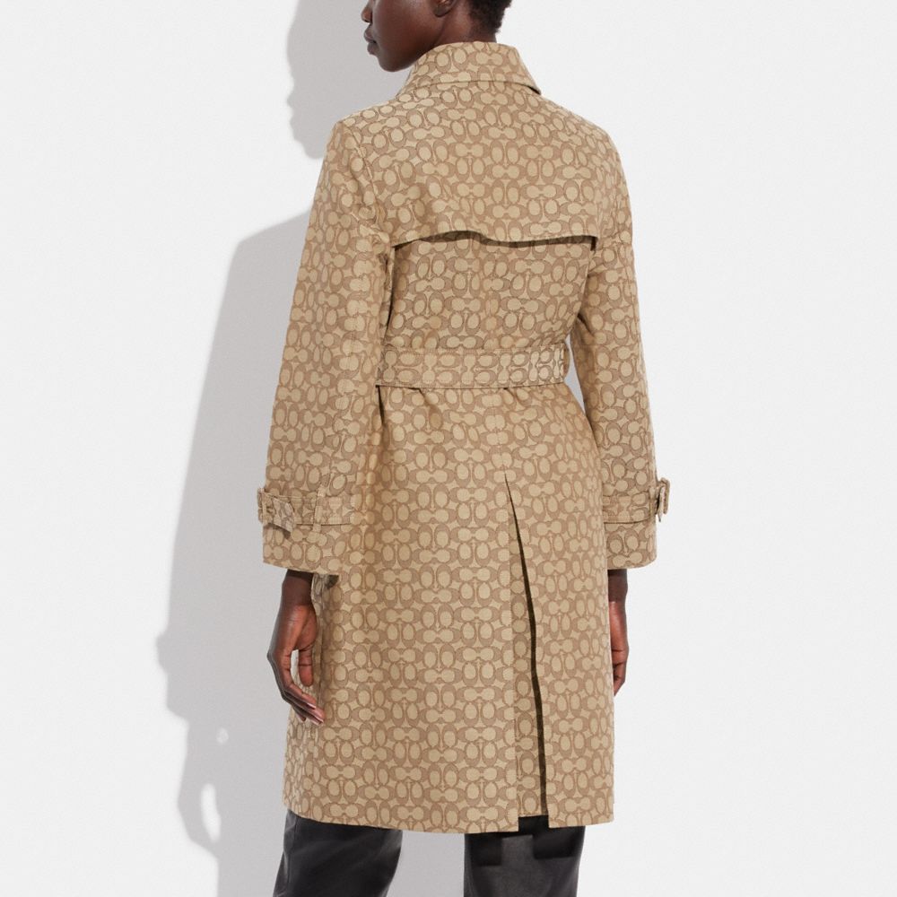 COACH®,Signature Trench Coat,,Scale View