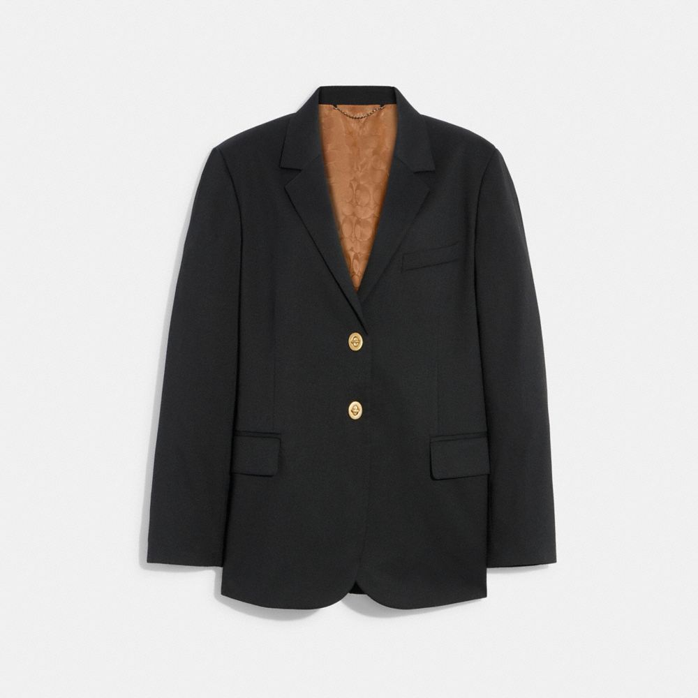 CoachRelaxed Blazer With Signature Lining