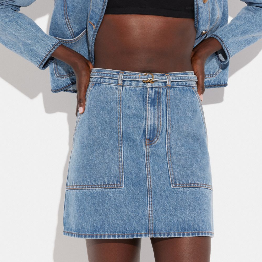 COACH® | Denim Skirt